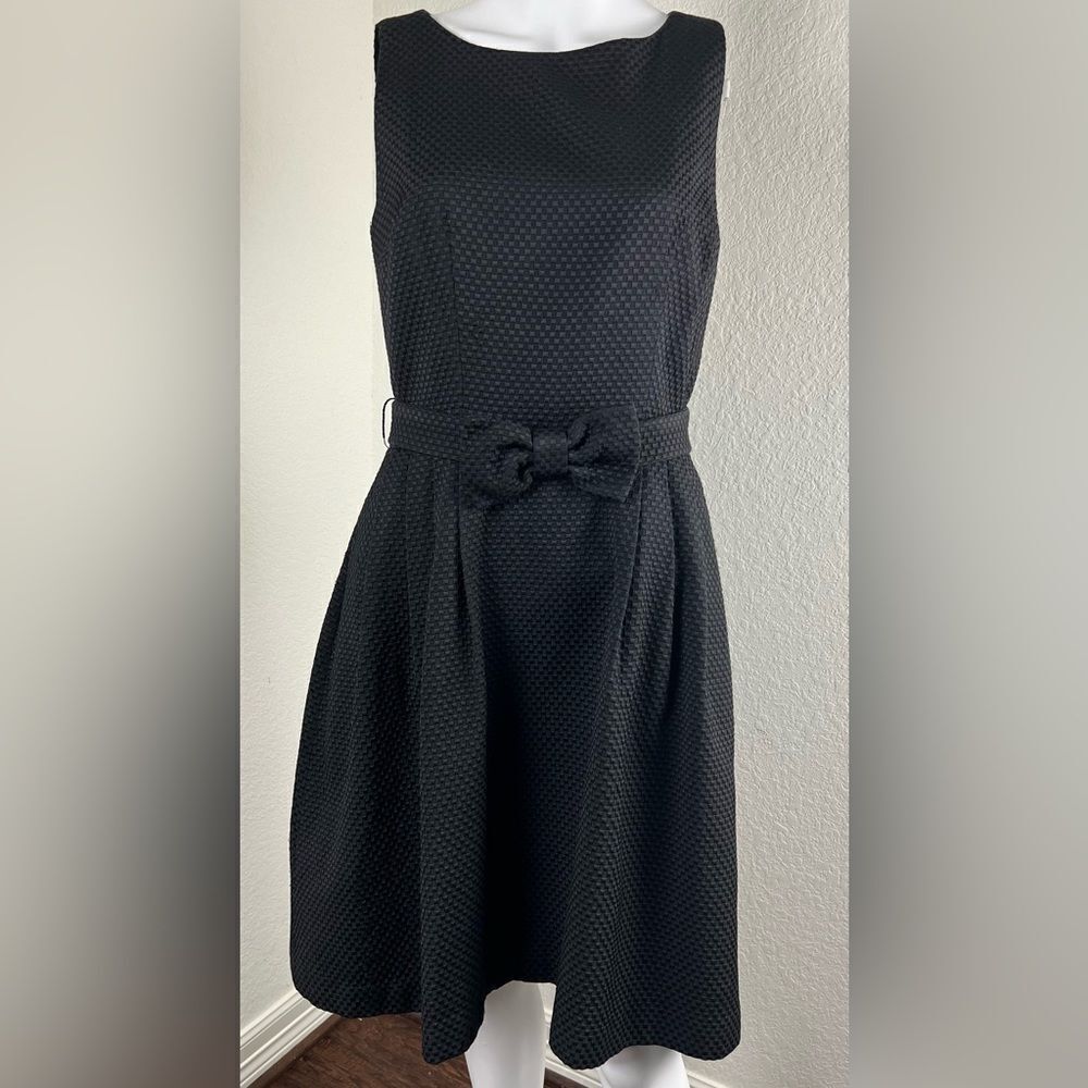 Lotus Grace Fit and Flare Bow Cocktail Dress